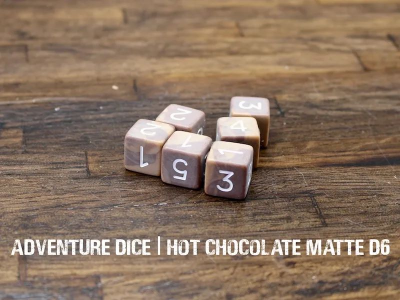 Adventure Dice: 7 Piece Dice Set - Hot Chocolate Matte