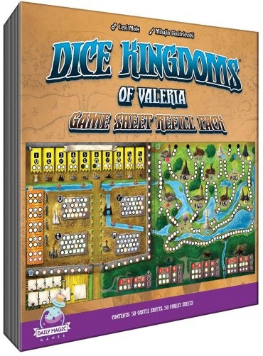 Dice Kingdoms Of Valeria: Game Sheet Refill Pack