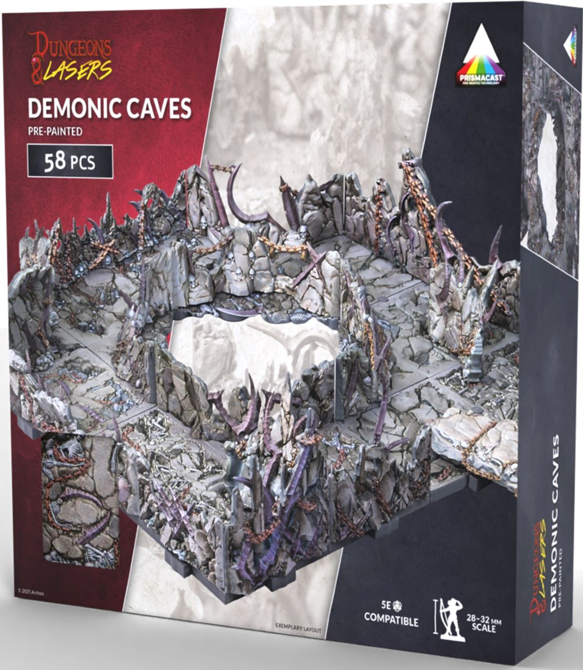 Dungeons & Lasers: Demonic Caves Pre-Painted