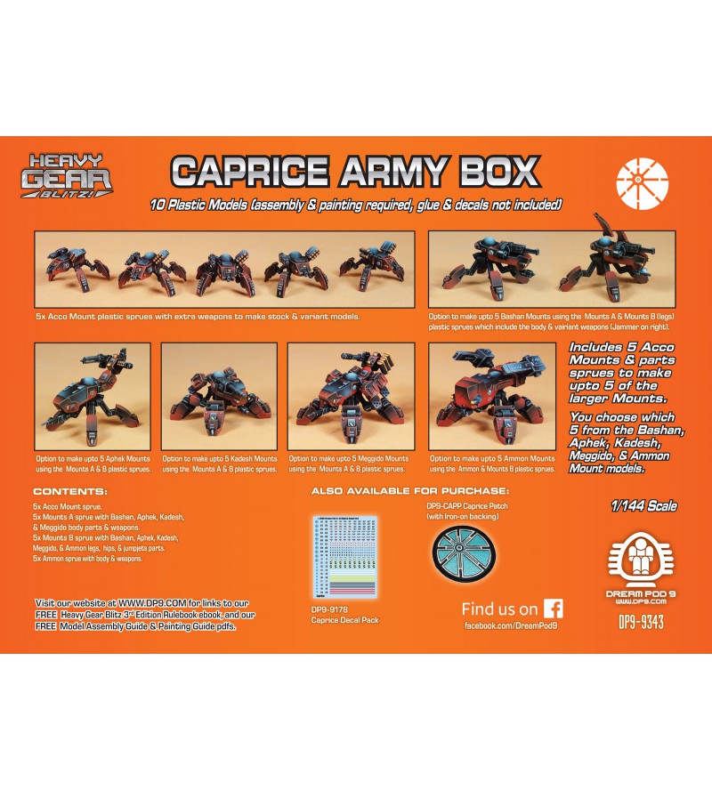 Heavy Gear Blitz! Tabletop Wargaming: Caprice Army Box