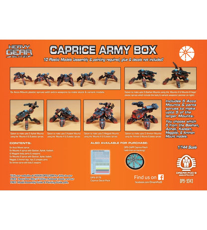 Heavy Gear Blitz! Tabletop Wargaming: Caprice Army Box