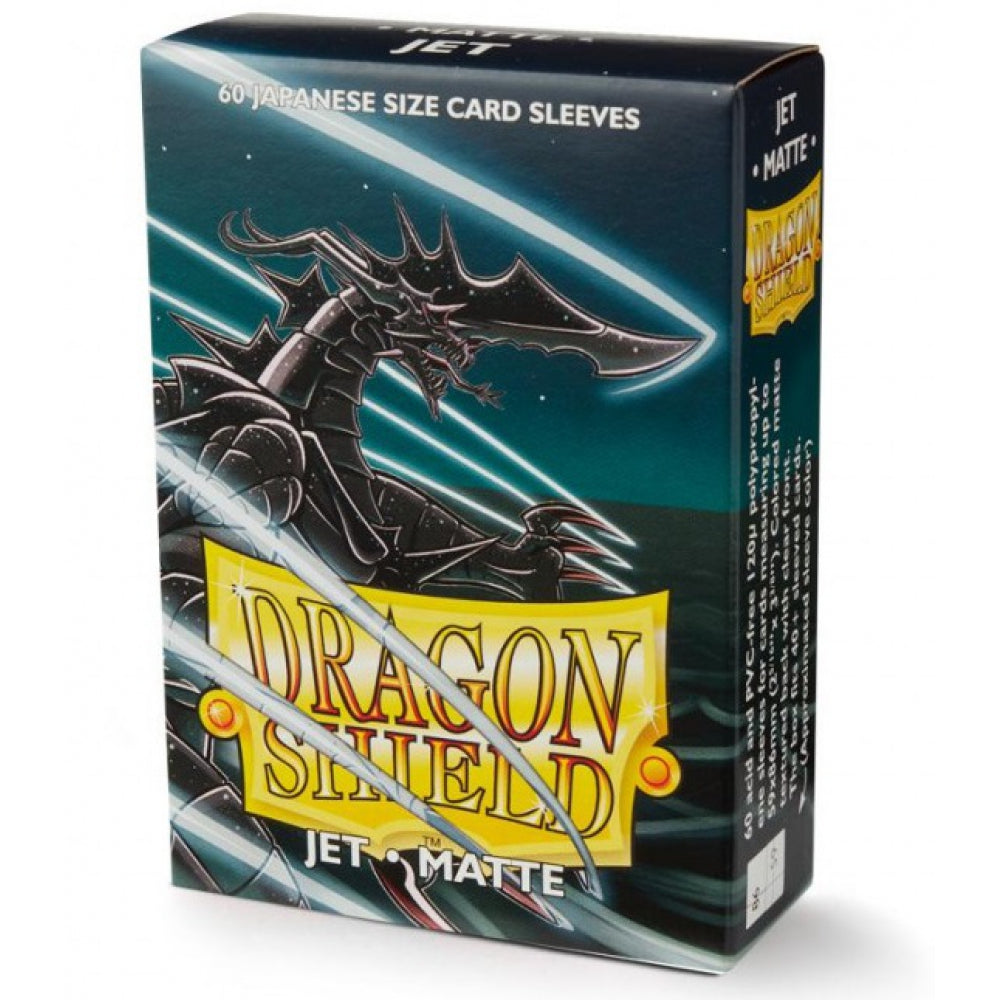 Dragon Shield: Japanese Matte Sleeves 60 Count - Jet