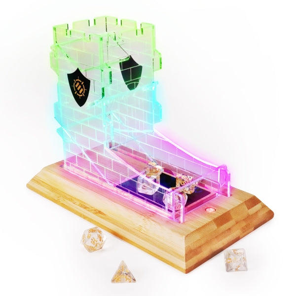 Accessory Power: LED Dice Tower & 7 Piece Dice Set