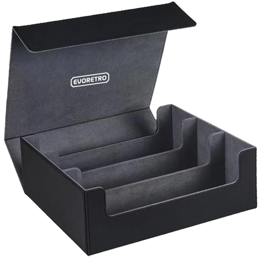 EVORETRO: Magnetic Card Deck Storage Box - 3 Rows