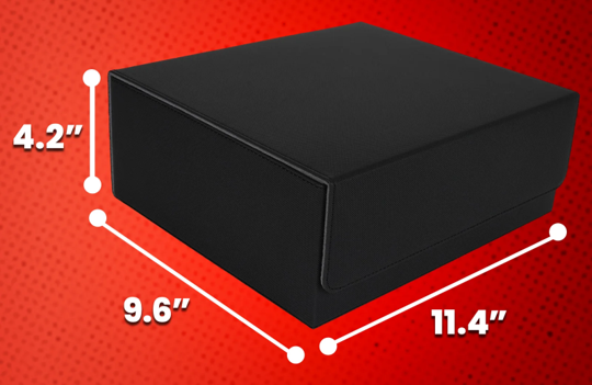 EVORETRO: Magnetic Card Deck Storage Box - 3 Rows
