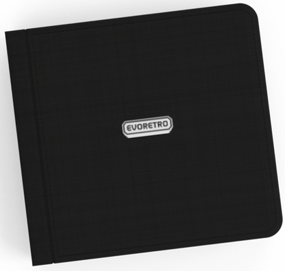 Evoretro: 4x3 Binder With Zipper - Black