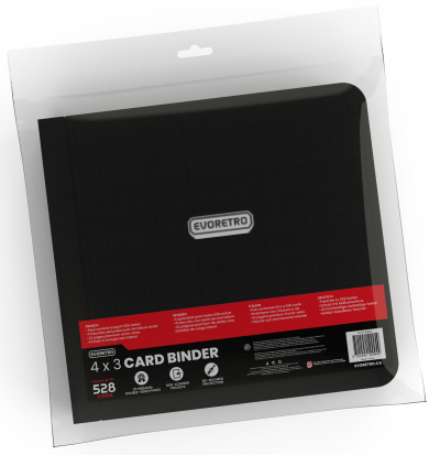 Evoretro: 4x3 Binder With Zipper - Black