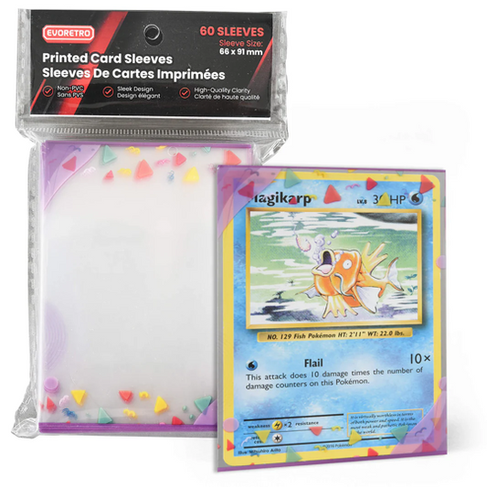 Evoretro: Soft Bordered Card Sleeves Standard Size 66x91mm 60 Count - Party Vibe