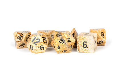 FanRoll: Mystic Mines Gemstone Dice Set 7 Piece Set - Jasper