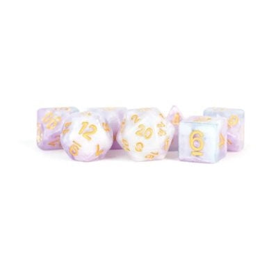 FanRoll: 7 Piece 16mm Resin Dice Set - Lavender