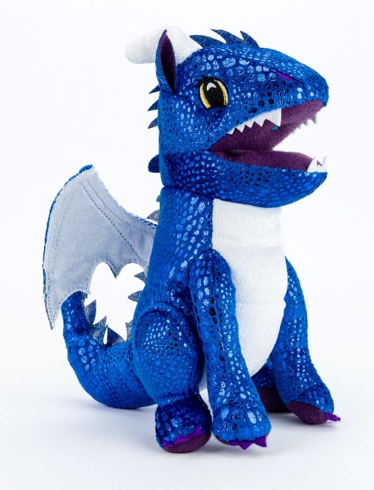 FanRoll: Dice Bag - Plush Blue Dragon