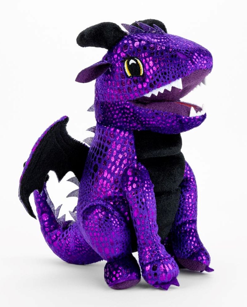 FanRoll: Dice Bag - Plush Purple Dragon