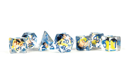 Invincible: 7 Piece 16mm Resin Dice Set - Battle-Damaged Mark Grayson