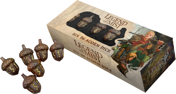 Legend In The Mist: D6 Acorn Dice Set
