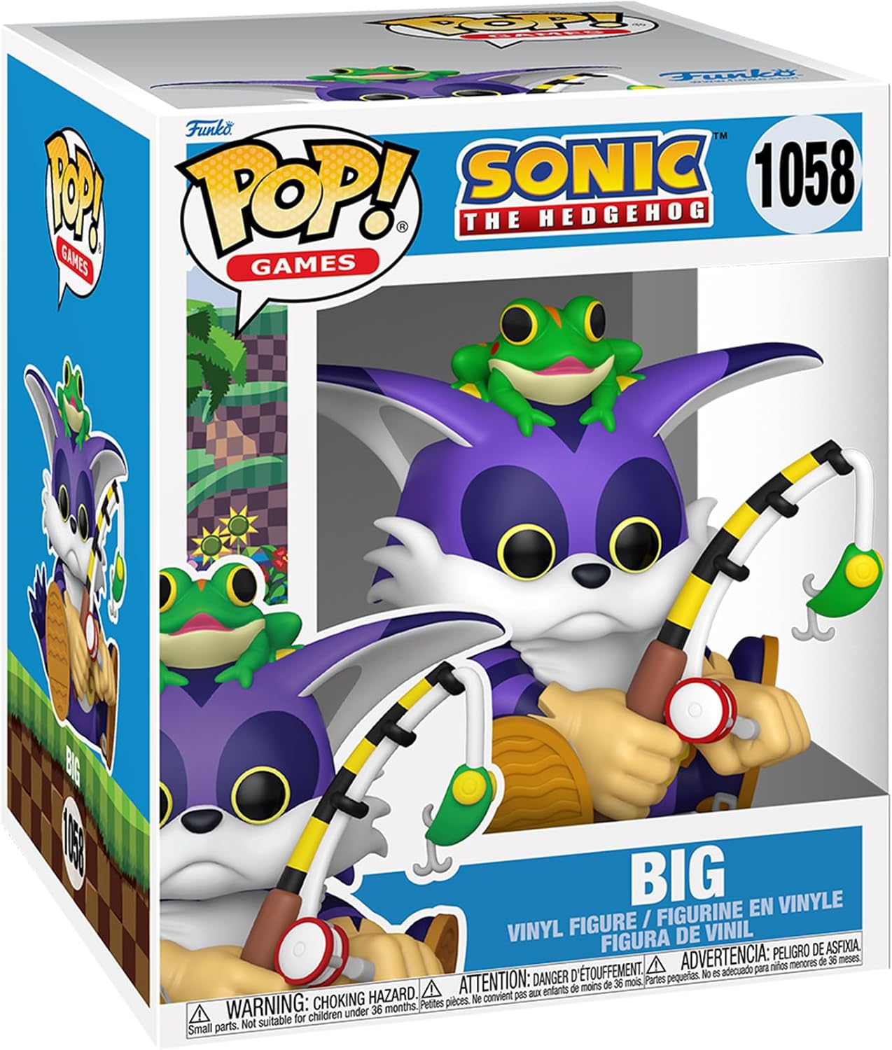 Pop Super Sonic Big The Cat W Froggy Figure
