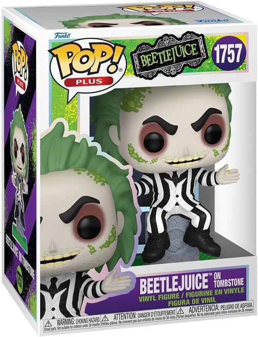 Pop Plus Beetlejuice S3 Beetlejuice W Tombstone Figure
