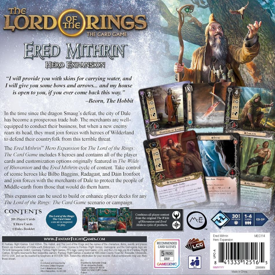 Lord of the Rings: The Card Game - Ered Mithrin Hero Expansion