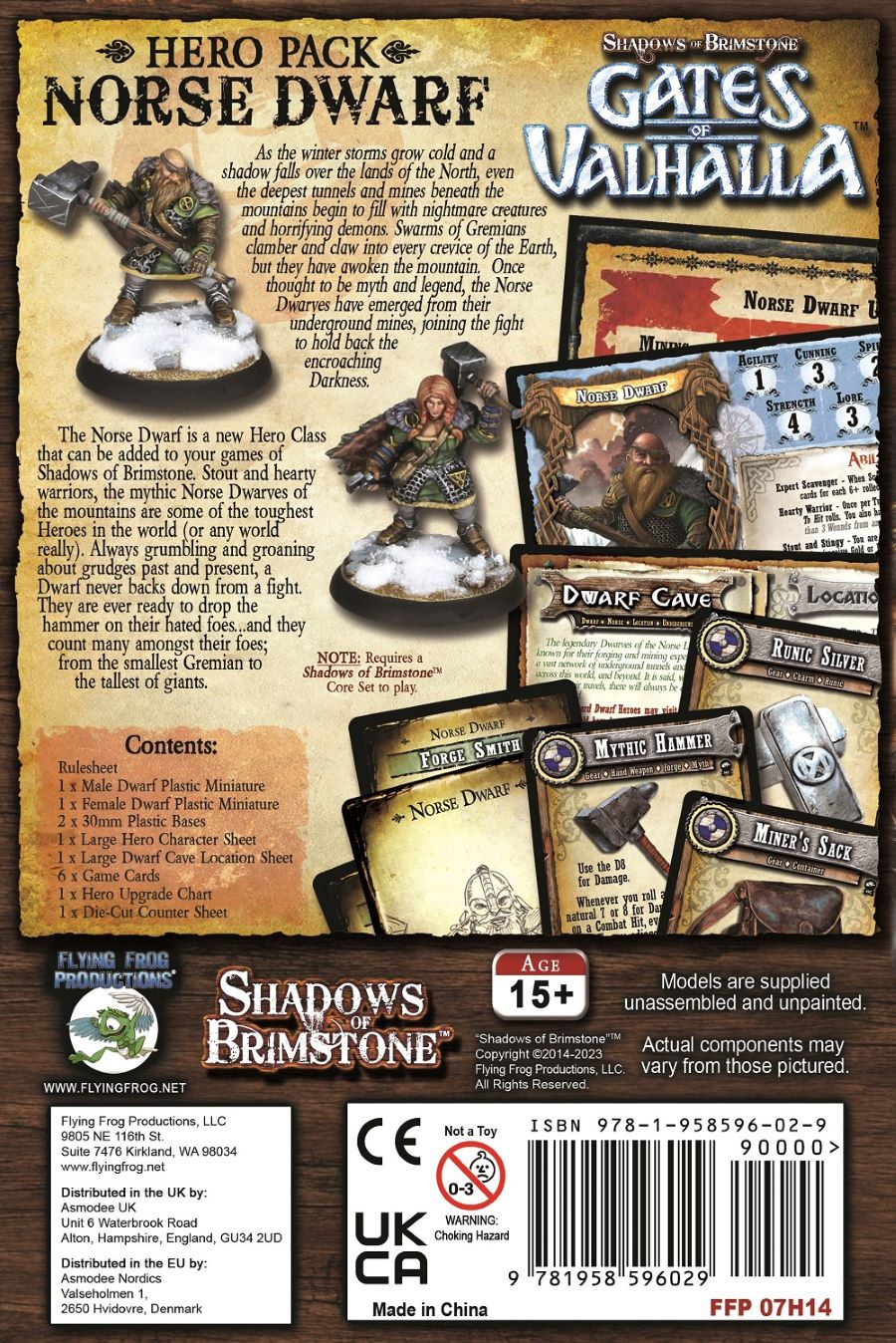 Shadows Of Brimstone: Norse Dwarf Hero Pack