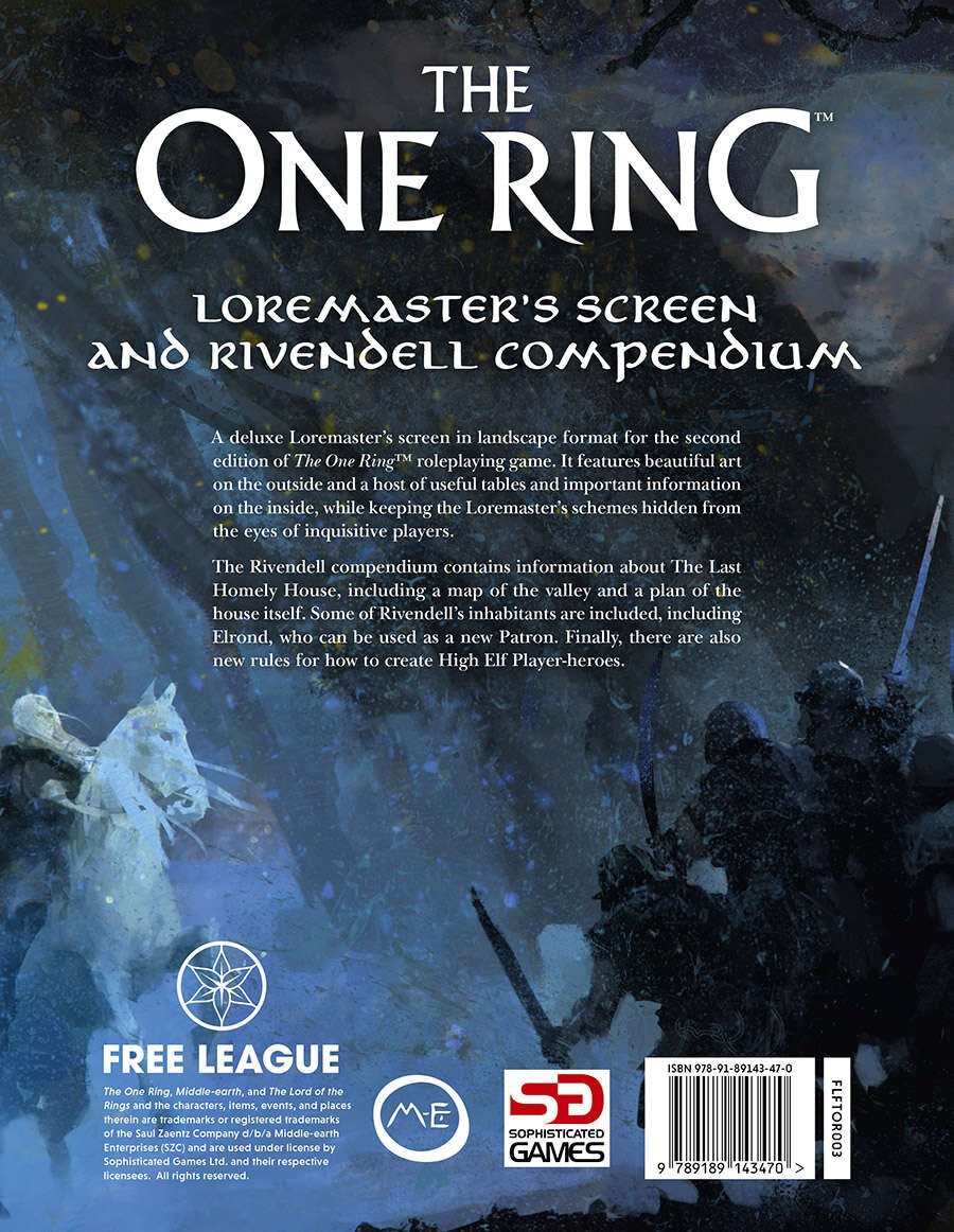 One Ring RPG: Loremaster's Screen