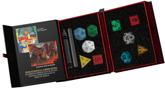 Dungeons & Dragons:  50th Anniversary Commorative Dice Set - Holmes Retro & Modern