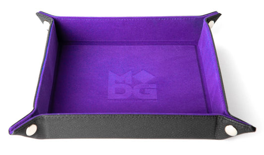 FanRoll: Fold Up Velvet Dice Tray - Purple