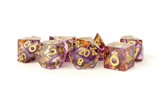 FanRoll: 7 Piece 16mm Liquid Dice Set - Aether Abstract