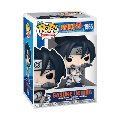 Pop Animation Naruto Classic Sasuke Uchiha With Demon Wind Shuriken