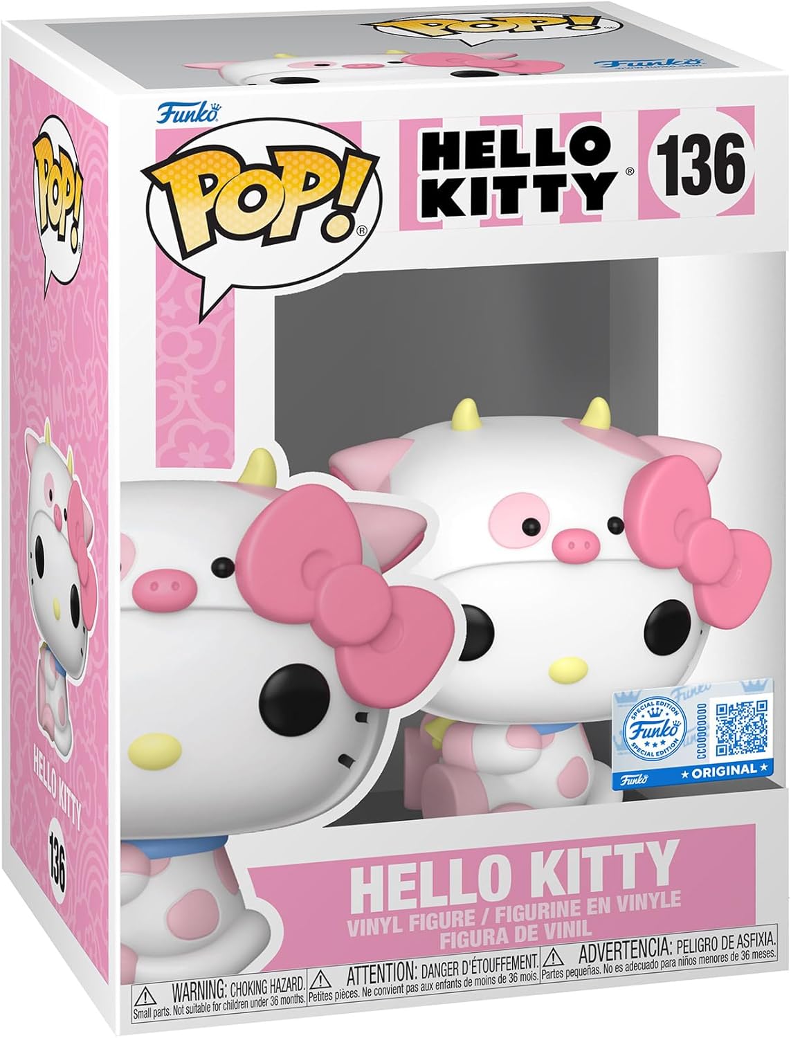 Pop Sanrio: Hello Kitty Cow Cosplay Figure