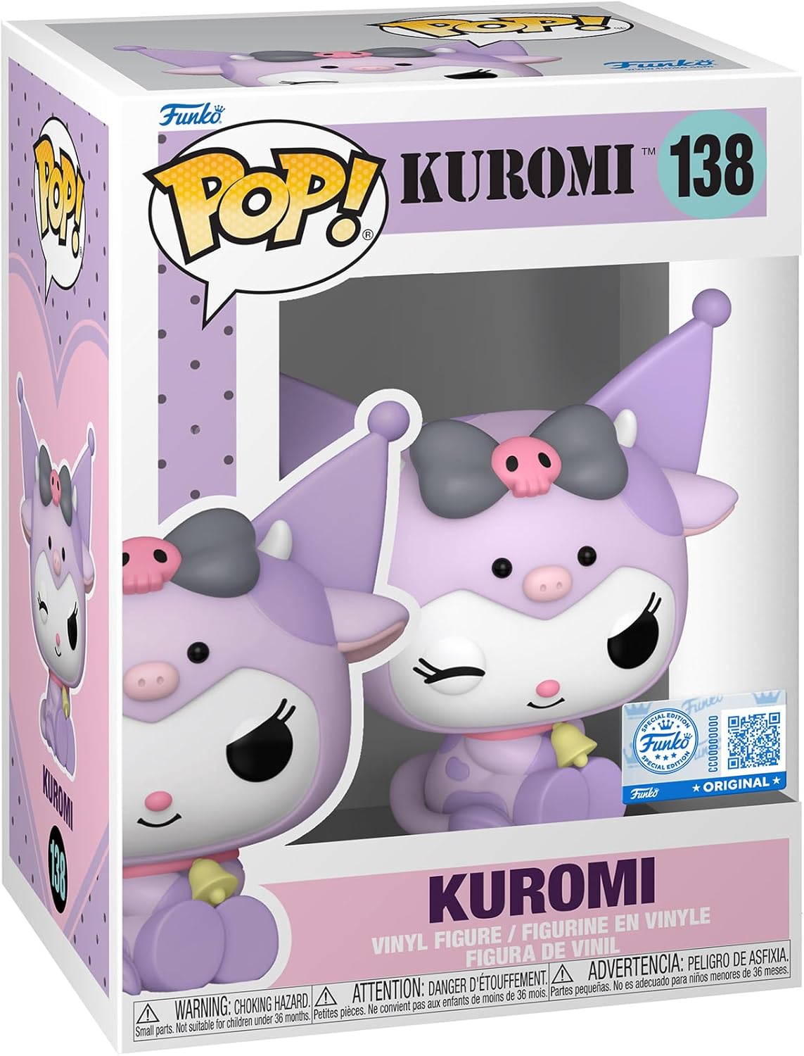 Pop Sanrio: Hello Kitty Kuromi Cow Cosplay Figure