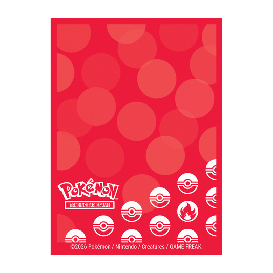 Pokémon: Ultra Pro Sleeves 65 Count - Fire Type Energy