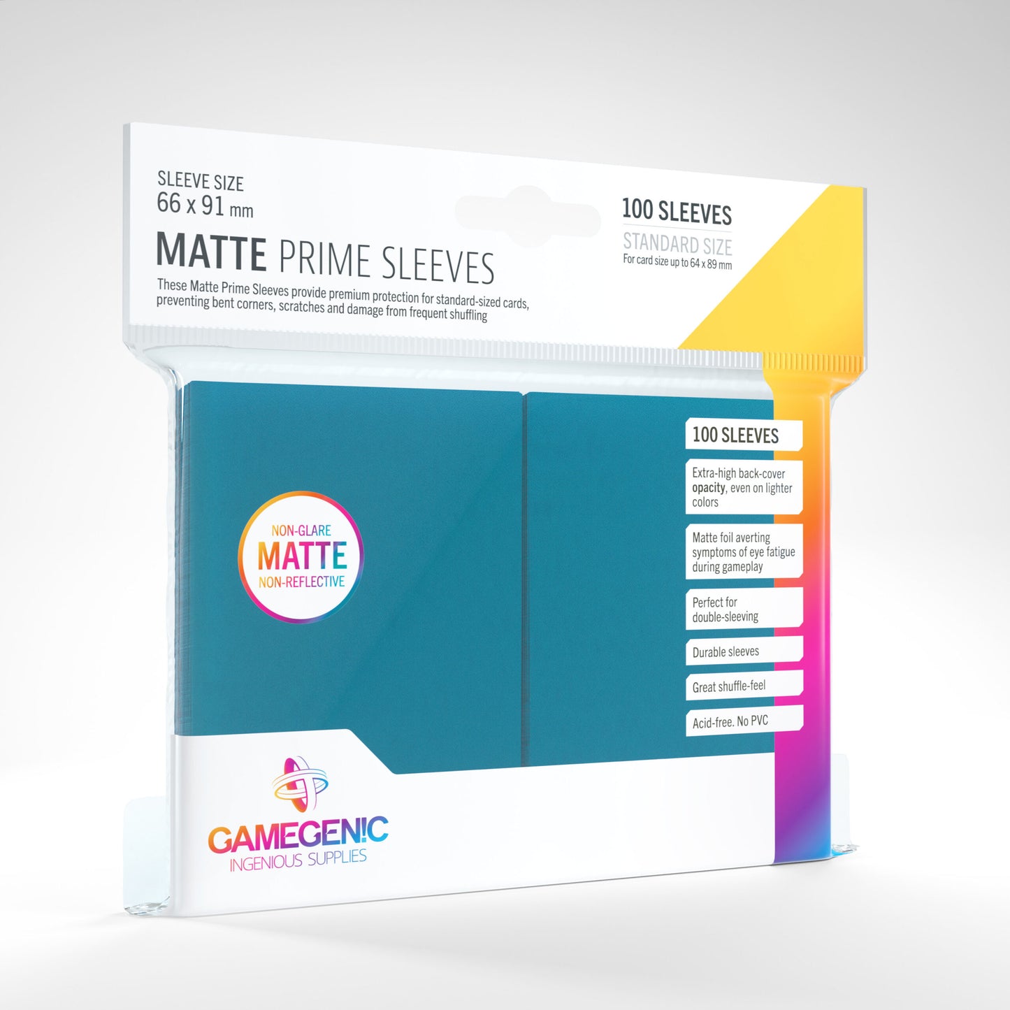 Gamegenic: Matte Prime Sleeves 100 Pack - Blue