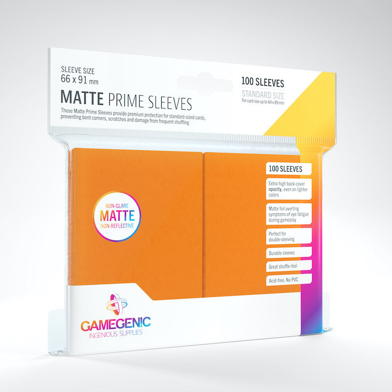 Gamegenic: Matte Prime Sleeves 100 Pack - Orange