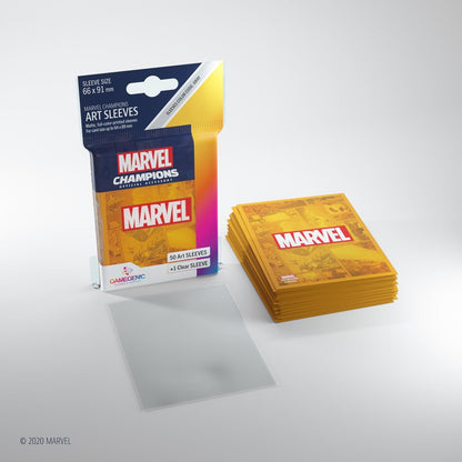 Marvel Champions: Marvel Logo Sleeves 50 Count - Orange