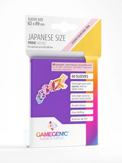 Gamegenic: Prime Japanese Sized Sleeves 60 Count - Purple