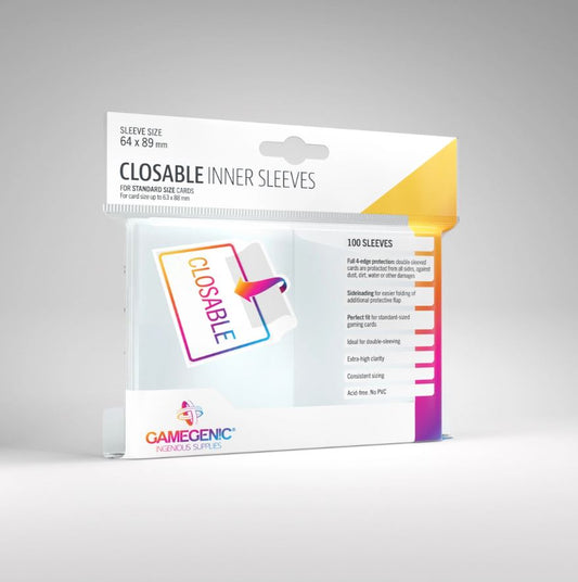 Gamegenic: Closable Inner Sleeves 100 Count