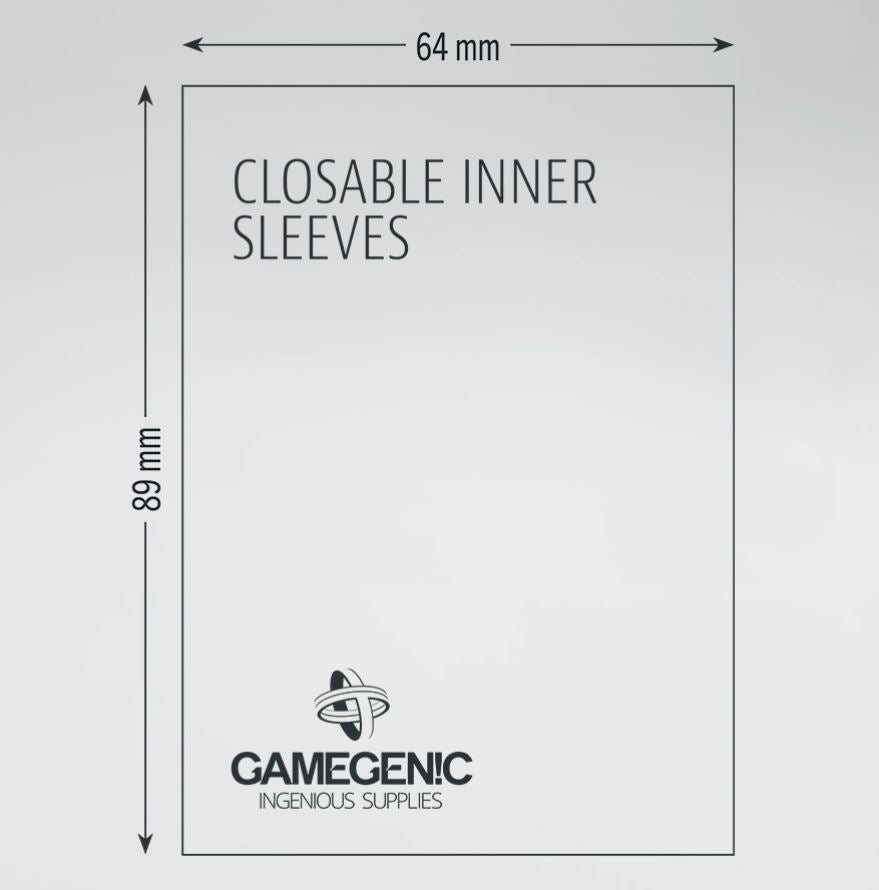 Gamegenic: Closable Inner Sleeves 100 Count