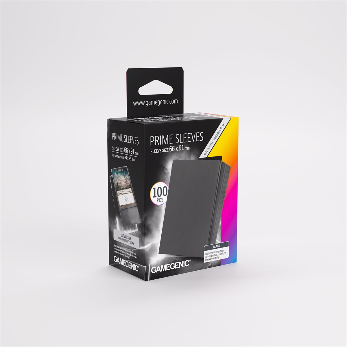 Gamegenic: Prime Sleeves 100 Pack - Black (Repackaging)