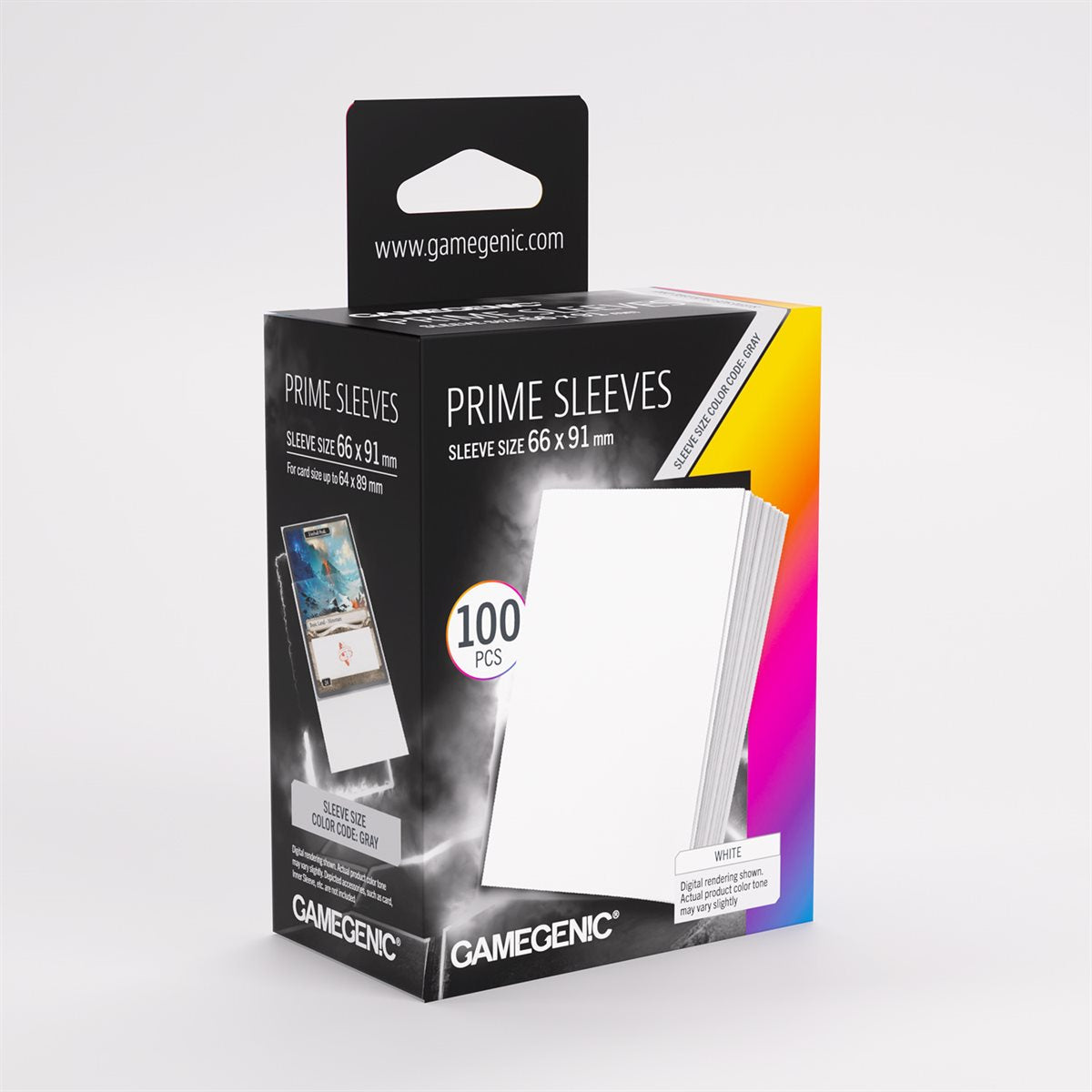 Gamegenic: Prime Sleeves 100 Pack - White (Repackaging)