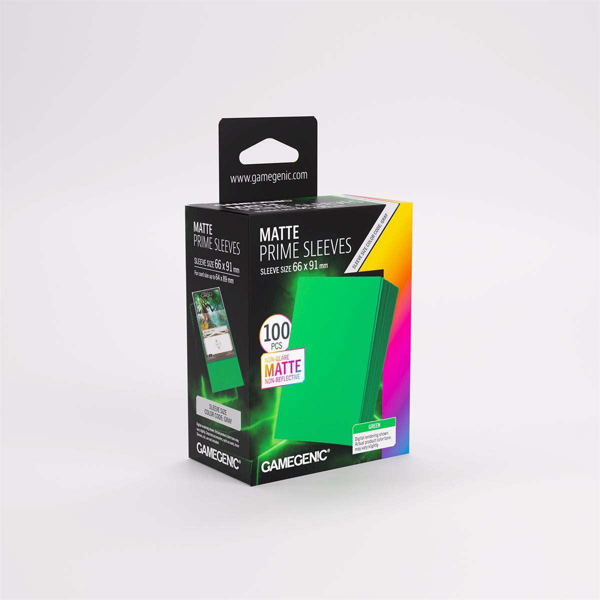 Gamegenic: Matte Prime Sleeves 100 Pack - Green (Repackaging)