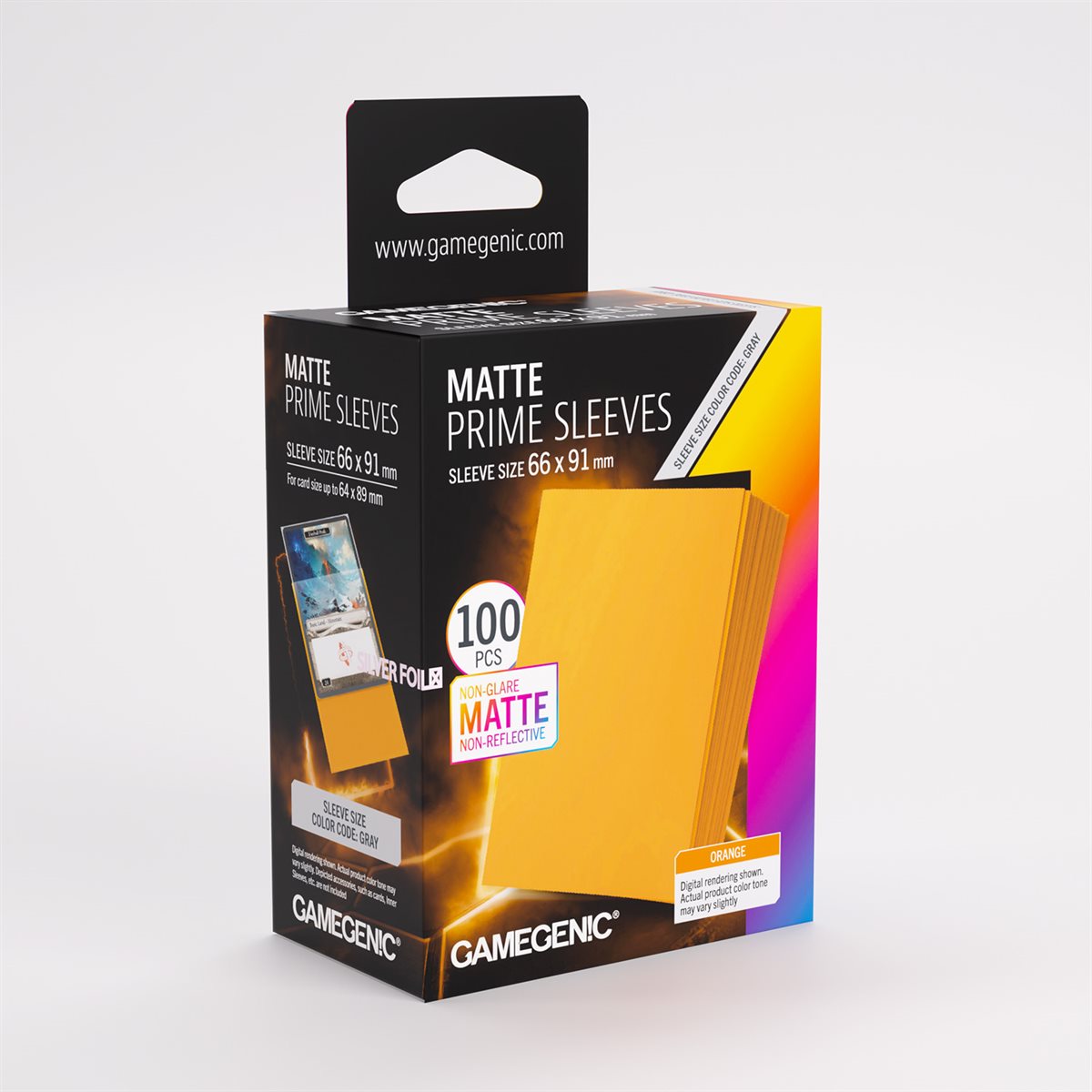 Gamegenic: Matte Prime Sleeves 100 Pack - Orange (Repackaging)