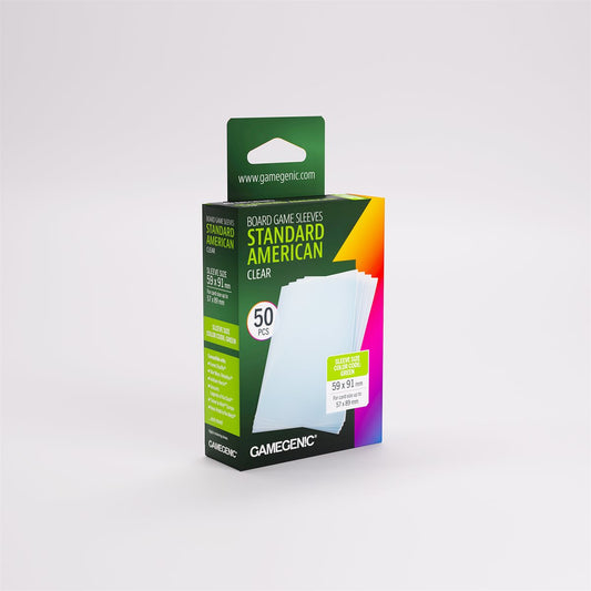 Gamegenic: Board Game Prime Sleeves 50 Pack – Standard American (Repackaging)