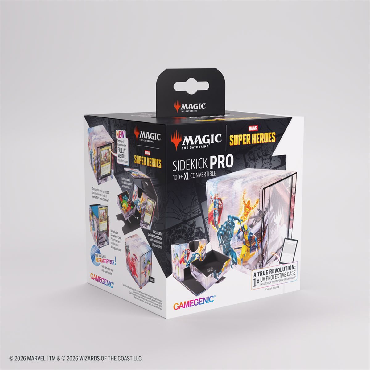 MTG Marvel Super Heroes: Sidekick Pro XL 100+ Deck Box - Marvel Super Heroes
