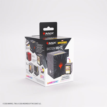 MTG Marvel Super Heroes: Bastion XL 100+ Deck Box - Comic Burst Black