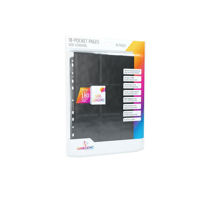 Gamegenic: 18-Pocket Sideloading Pages 10 Count - Black