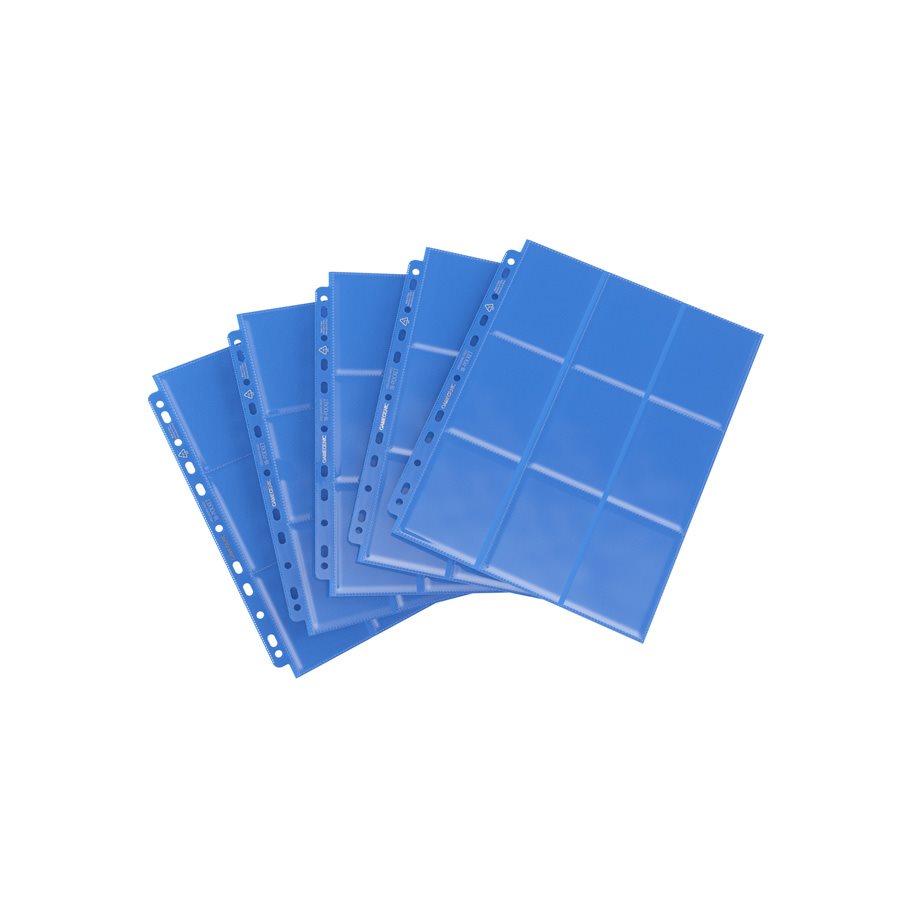 Gamegenic: 18-Pocket Sideloading Pages 10 Count - Blue