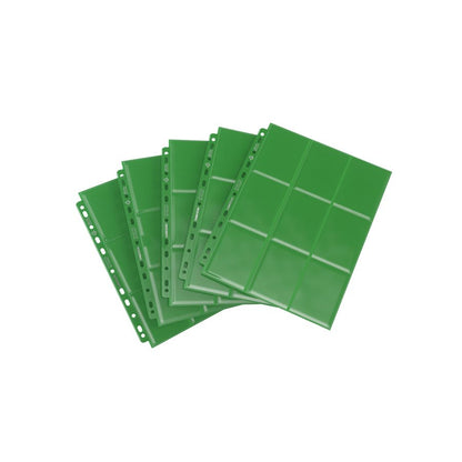 Gamegenic: 18-Pocket Sideloading Pages 10 Count - Green