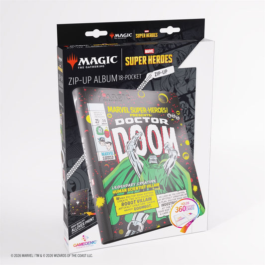 MTG Marvel Super Heroes: Zip-Up Album 18 Pocket - Doctor Doom