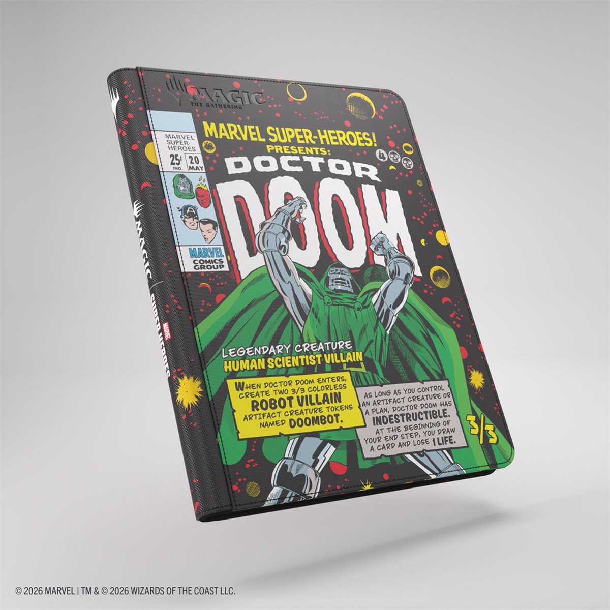 MTG Marvel Super Heroes: Zip-Up Album 18 Pocket - Doctor Doom