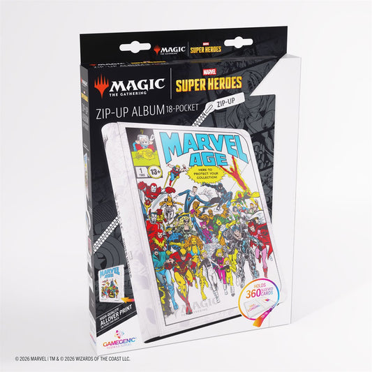 MTG Marvel Super Heroes: Zip-Up Album 18 Pocket - Marvel Age