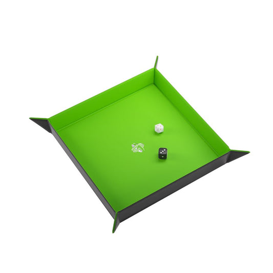 Gamegenic: Magnetic Dice Tray - Square Black/Green